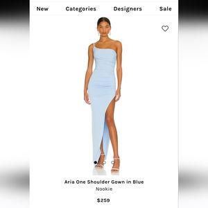 Aria One Shoulder Gown